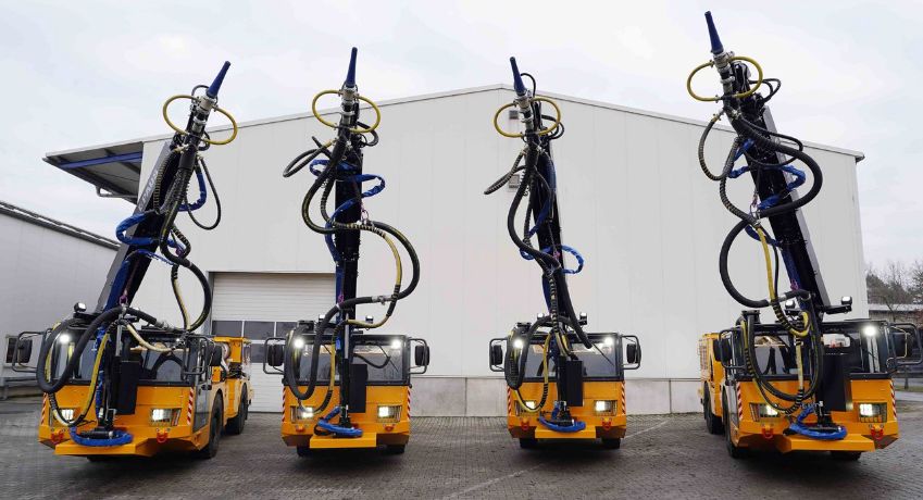 Efficient Wet Concrete Shotcrete Robot Machine Advanced Reliable For Tunneling Slope Projects