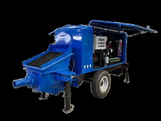Bomba de hormigón de remolque extraíble para transporte de hormigón a larga distancia en proyectos de ingeniería a gran escala